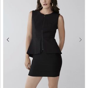 ABRIELLE SLEEVELESS PEPLUM TOP